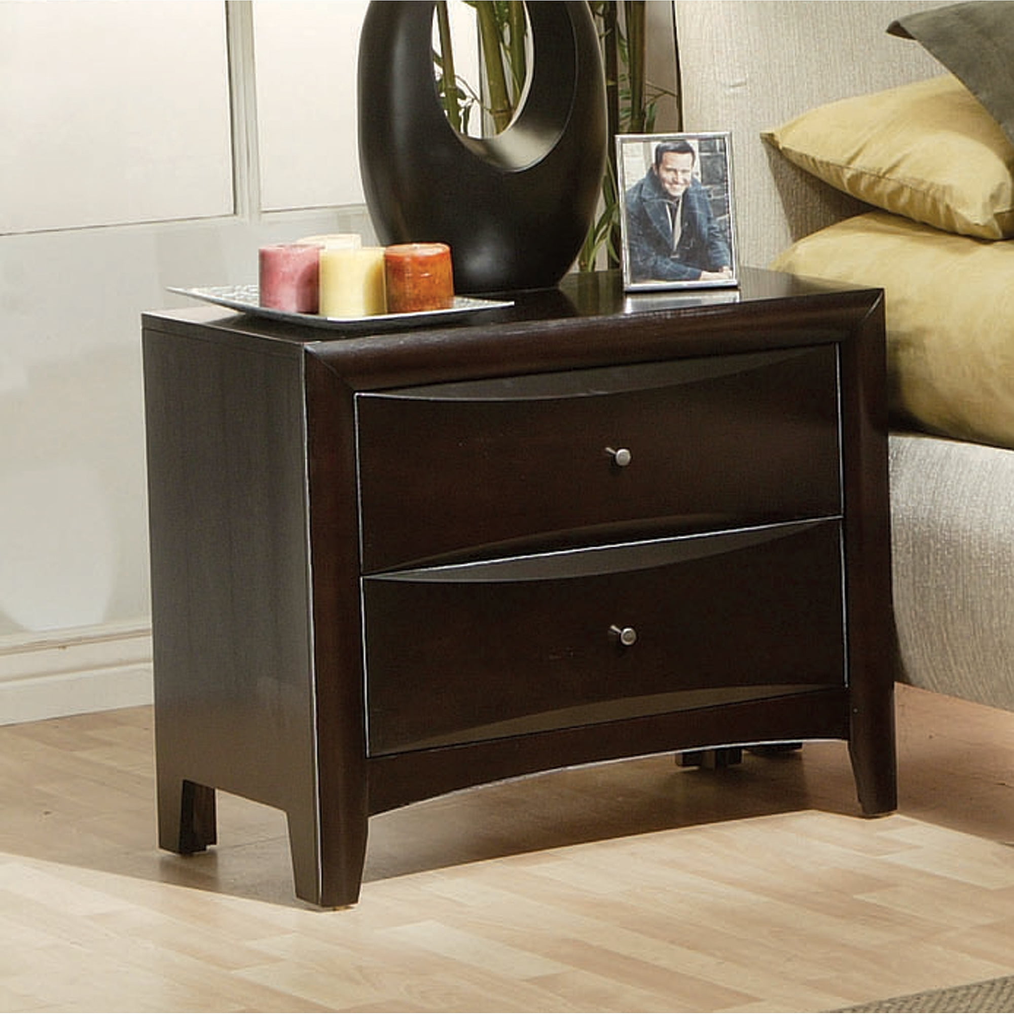 Coaster Phoenix Nightstand Espresso Walmartcom - coaster phoenix nightstand espresso walmartcom -