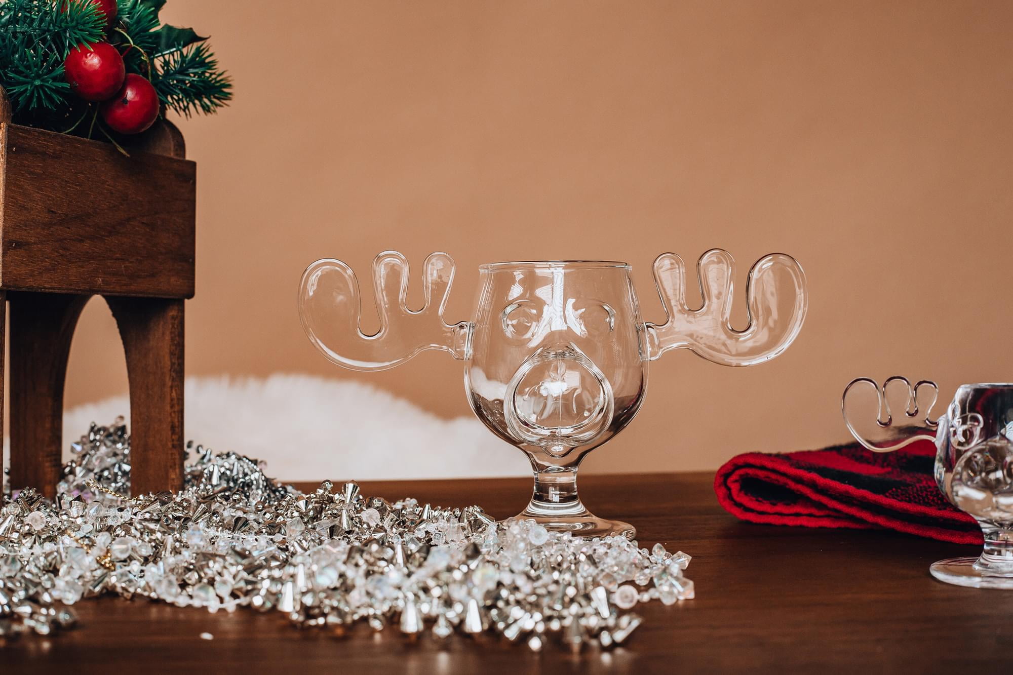 National Lampoon Christmas Vacation Griswold Glass Moose Mug Holds, 8 Ounces