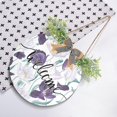 thumbnail image 4 of Welcome Sign with Wreath for Front Door, Rustic Round Hanging Welcome Sign, Wall Housewarming Gift for Home 11.8in, Purple Tulips Home Decor, 4 of 7