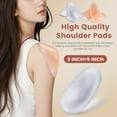 thumbnail image 2 of 2 Pairs Reusable Silicone Shoulder Pads, Removable Anti-Slip Shoulder Pads for Womens Clothing, Washable Self Adhesive Shoulder Push-Up Pads Men (Skin Transparent), 2 of 7