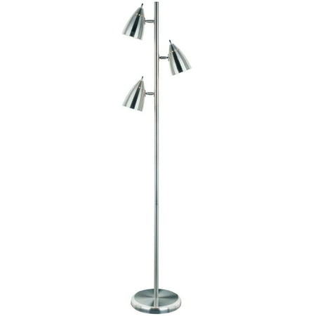 Lite Source Ls-9406Ps 3 Light Floor Tree Lamp - Silver
