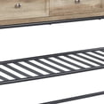 thumbnail image 3 of Ley 47 Inch Wood Sideboard Console Sofa Table, 3 Drawers, Industrial, Oak, 3 of 5