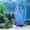 🍀Blue_Base#442, variant on Aquarium Decorations, Artificial Aquatic Plants Soft Silica with Base for Saltwater Tank Decor, Realistic Low Maintenance