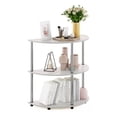 thumbnail image 4 of Pemberly Row Table Console Demi-Ronde en Bois d'Ingénierie Turn-N-Tube en Chêne Blanc, 4 of 6