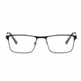 thumbnail image 2 of Gafas de lectura para personas mayores con patas de resorte cuadradas y marco de metal, gafas de lectura de uso duradero, 2 of 5