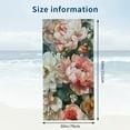 thumbnail image 3 of PHYHOO Vintage Old Look Plant Envelope Art Beach Towels Microfiber Thin Sand Free Towels with Rose Flowers in Vintage Style 30x60in, 3 of 8