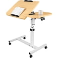 thumbnail image 1 of Mesa para Laptop Bluelander con Altura Ajustable y Ruedas con Bloqueo, Café, 1 of 5