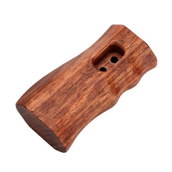 Jaula De Cámara Universal Mango De Un Solo Lado Agarre De Mano De Madera Diseño Antideslizante Con Orificio De Tornillo De 1/4 Montura De Zapata Fría Para Jaula De Cámara Scienceny EL011830-00