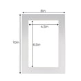 thumbnail image 3 of Metallic Silver Acid Free 8x10 Picture Frame Mats with White Core Bevel Cut for 5x7 Pictures - Fits, 3 of 4