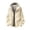 Khaki, variant on IROINNID Men's Hooded Waterproof Windbreaker Jacket Full Zip Lightweight Outdoor Rain Coat with Mesh Lining and Zipper Pockets for Hiking Camping Travel