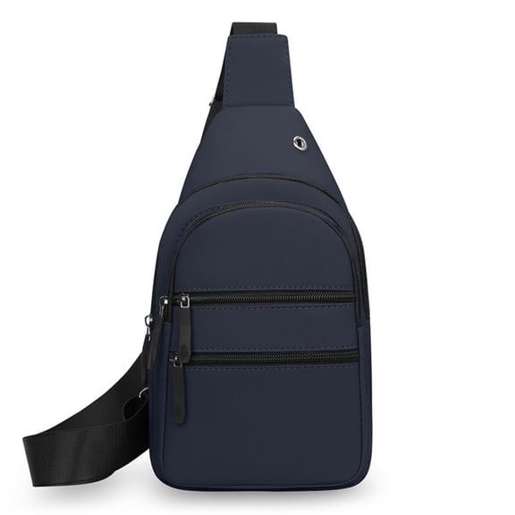 ROLKFUK Sling Crossbody Bag for Men, Multi Pocket Lightweight Chest Shoulder Daypack, Casual EDC Bag for Commute Travel Hiking