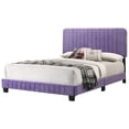 thumbnail image 3 of Glory Furniture Lodi Velvet Upholstered Queen Bed in Purple, 3 of 6