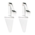 thumbnail image 4 of Shisuyan Metal Spatulas For Kitchen Use Triangle Shape Pizza Shovels Cheese Shovels 2Pcs 11.2X3.9In, 4 of 8