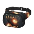 thumbnail image 2 of Zufioo Creative Poker Print Square Double Layer Waist Bag, Durable & Stylish Fanny Pack with Zippered Pockets and Adjustable Strap for Outdoor & Daily, 2 of 9