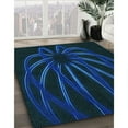 thumbnail image 2 of Ahgly Company Indoor Square Patterned Blue Eyes Blue Area Rugs, 6' Square, 2 of 6