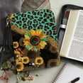 thumbnail image 4 of FOR U DESIGNS Sunflower Leopard Print Bible Case with Strap Leather Bible Covers for Men Size Large Easy to Clean Sturdy Bible Protective Carrier with Handle Bible Cover Case for Women, 4 of 7