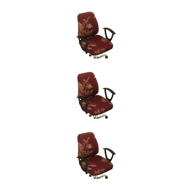 Transemion 1/2/3/5 2pcs/set Office Chair Cover For Professional And Polished Look Dustproof descendants leaves 3PCS