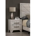 thumbnail image 4 of 4pc Cream Queen Size Bed Dresser Mirror Nightstand Furniture Set, 4 of 5