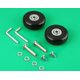 thumbnail image 4 of F-Ber Kit De Repuesto De Ruedas Para Maleta De Equipaje De 50 Mm X 18 Mm Con Ruedas De Repuesto Para Patines En Línea Abec 608Zz Para Exteriores, Un Juego De (2) Ruedas (Od:50 W:18 Id:6 Ejes:30), 4 of 5