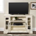 thumbnail image 6 of Highboy-Style Wood Media Storage Antique White TV Stand by Manor Park, 6 of 12