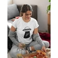 thumbnail image 2 of Alien Pizza Graphic Women White T-Shirt, Female x-Large, 2 of 4