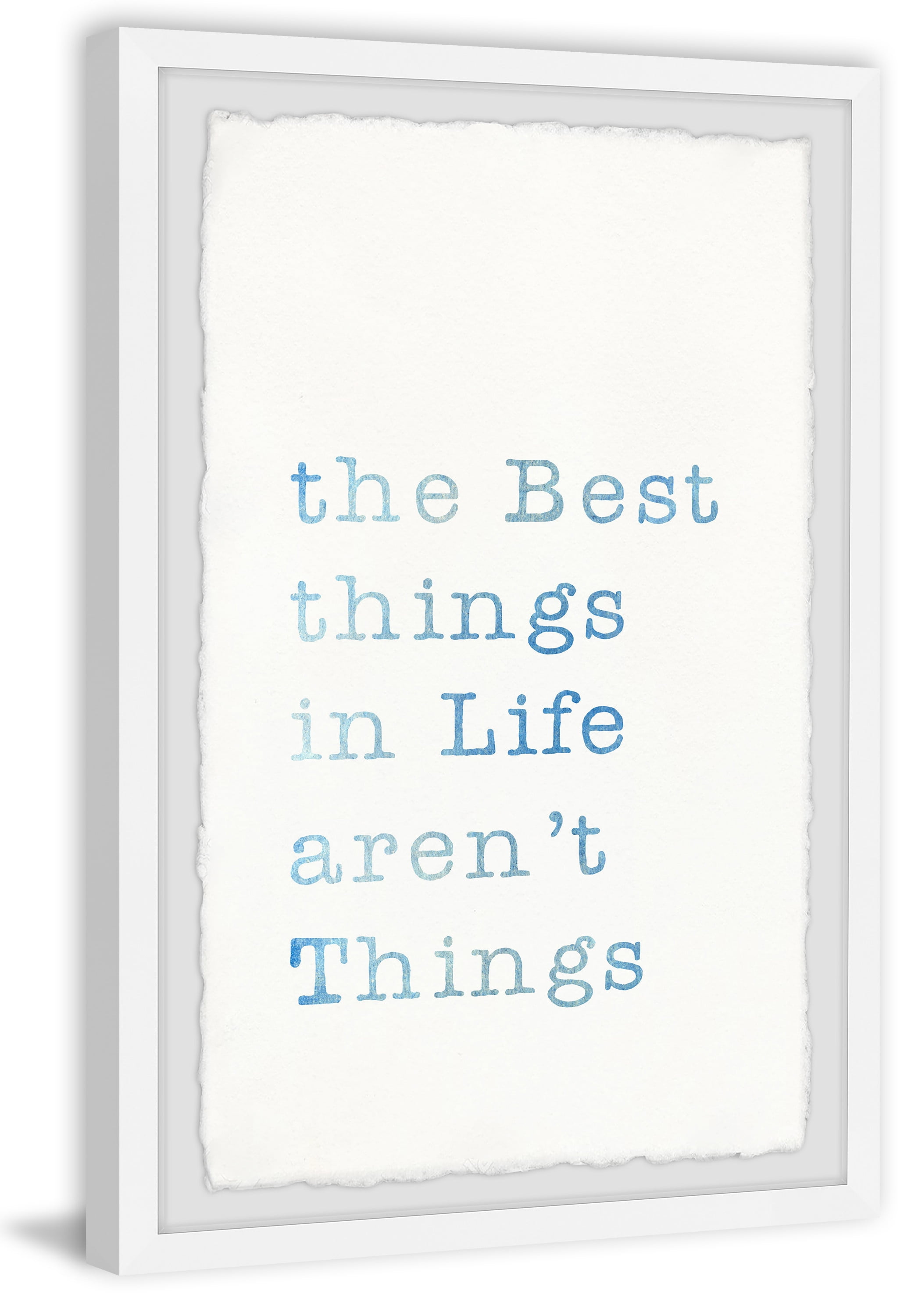 Marmont Hill The Best Things In Life Framed Wall Art, 16.00" x 1.50"