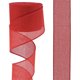 thumbnail image 1 of Nvzi Cinta decorativa, cinta roja, 2 rollos de 6,3 cm x 9,14 m (10 yardas), cinta de imitación de lino, ideal para envolver regalos y arreglos florales, cinta para envolver ramos., 1 of 4