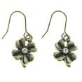 thumbnail image 1 of Mi Amore Crystal Accents Clover Dangle-Earrings Gold-Tone, 1 of 2