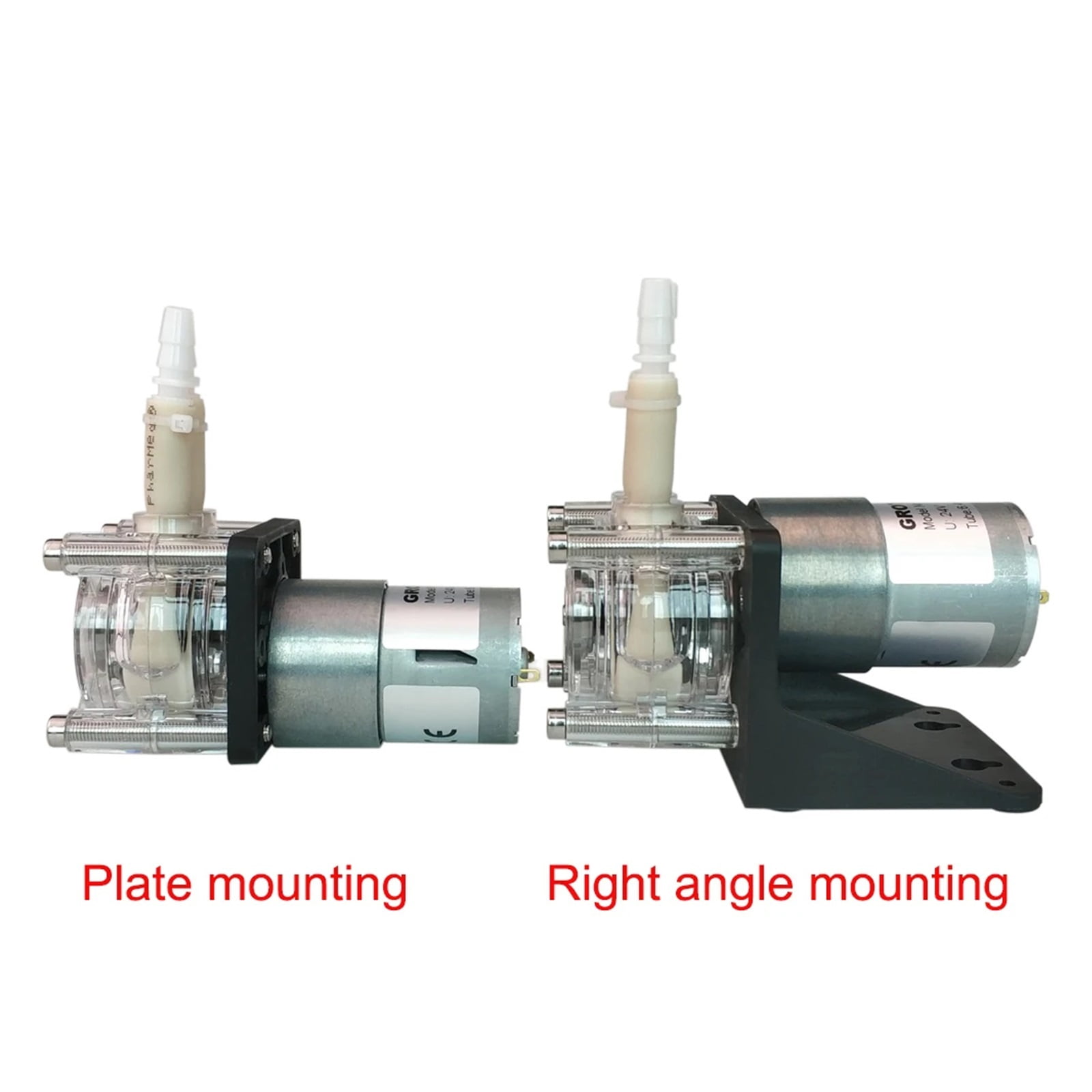 Peristaltic Pump, Dosing Pump, Water pump, 12V DC, 24V DC, High Flowrate for Aquarium Lab Analytical ,Easy to Install
