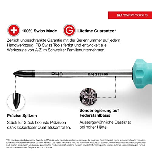 PB Swiss Tools PB 8440 RB SwissGrip Screwdriver Set, Torx