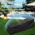thumbnail image 4 of SHELTUSE 2 Pack Outdoor Chaise Lounge Covers Waterproof, Heavy Duty Patio Lounge Chair Covers for Sun Lounger Pool Sunbathing, Durable Patio Furniture Covers, 82.7''W x 29.5''D x 31''H, Black, 4 of 6