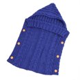 thumbnail image 1 of Saco de dormir para bebé de invierno, gorro con flecos para bebé, 1 of 5