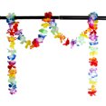 thumbnail image 3 of Guirnalda de flores hawaianas Collar artificial tropical Banner Decoración floral multicolor para fiestas AweSitey  HA7019-03B, 3 of 6