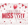 thumbnail image 4 of Decorative Design Goodbye Banner Colorful Theme Miss You Banner Farewell Banner for Retirement Party Going Away Party Office Farewell, 4 of 8