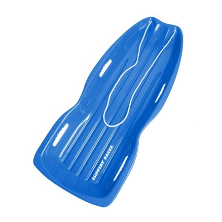 Slippery Racer Downhill Xtreme Adults and Kids Toboggan Snow Sled, Blue
