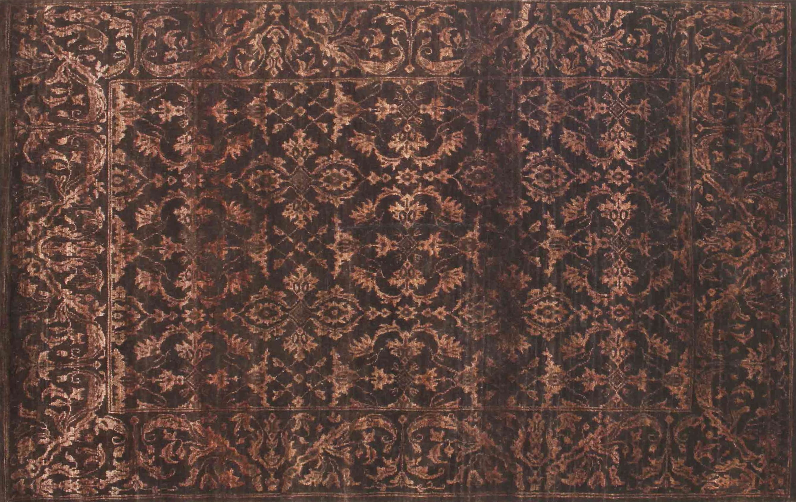 Ahgly Company Machine Washable Indoor Rectangle Contemporary Chestnut ...