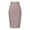 Beige, variant on Women's High Waist Bandage Pencil Skirt Knee Length Slim Fit Bodycon Stretch Party Wear