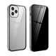 thumbnail image 1 of Funda para iPhone 13 Pro Max 6.7" (instalación magnética), funda protectora transparente de doble capa con protector de pantalla de privacidad, cubierta protectora de metal de vidrio magnético de dobl, 1 of 4