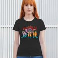 thumbnail image 4 of Dazzling Girl T-Shirt Blessed and Lucky Cowgirl Cute South Vintage Retro American Heritage Tradition Women's Tee, 4 of 7