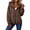 ZZ15-Brown-Waterproof Zip Up Hoodie, variant on Women's Raincoats Lightweight Waterproof Rain Jackets Adjustable Drawstring Hooded Windbreaker with Pockets for Travel Outdoor Cycling Hiking Running XL