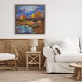 thumbnail image 3 of Stupell Industries Contemporary October Glow Lakeside Reflection Brown Floating Frame Canvas Art, 25 x 25, by Silvia Vassileva, 3 of 8