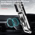 thumbnail image 7 of Phone Case for iPhone 11 2019(6.1 inch), Allytech Shockproof Silicone TPU + Anti-Scratch Hard PC Case [Work with Magnetic Car Mount] with Rotatable Ring Holder Stand for iPhone 11, Silver, 7 of 7