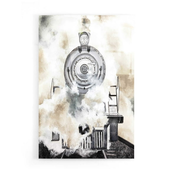 Epic Art 'Chugga Chugga' by Diane Fifer, Acrylic Glass Wall Art, 16"x24"