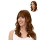 thumbnail image 5 of Pisexur Belleza Maquillaje Flequillo con clip, cabello natural, semitejido a mano, marrón, con patillas, postizos para mujer, flequillo curvo para uso diario.para mujeres y hombres, 5 of 6