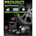 thumbnail image 5 of 14x1.5 Pitch Studs Wheel Lug Nuts, 1.5 inch Height OEM Factory Style Acorn Seat Lug Nuts, Black Finish, 7/8" Hex, 60 Degree Conical Seat, 5 of 6