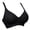 Black, variant on WCJM Silent Suspension Bra In Cup Support Rear Fastening Wireless Womens Everyday Bralette Black Bra