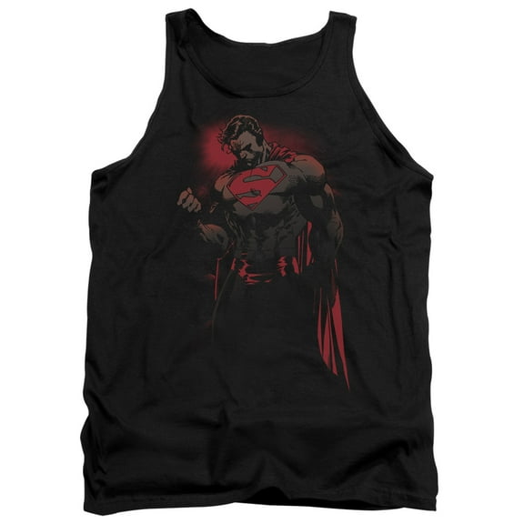 Superman Red Son Adult Tank Top Black