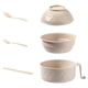 thumbnail image 1 of Billuyoard Cuenco de ramen para microondas fácil de limpiar, cuenco de ramen para microondas hecho de fibra de bambú con colador, olla para Cocina y Comedor color trigo, 1 of 6