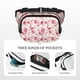thumbnail image 5 of Balery Rose Flowers Mochila Cinturón para Mujeres y Hombres, Bolsa de Cintura Impermeable de Doble Capa con Correa, 5 of 9