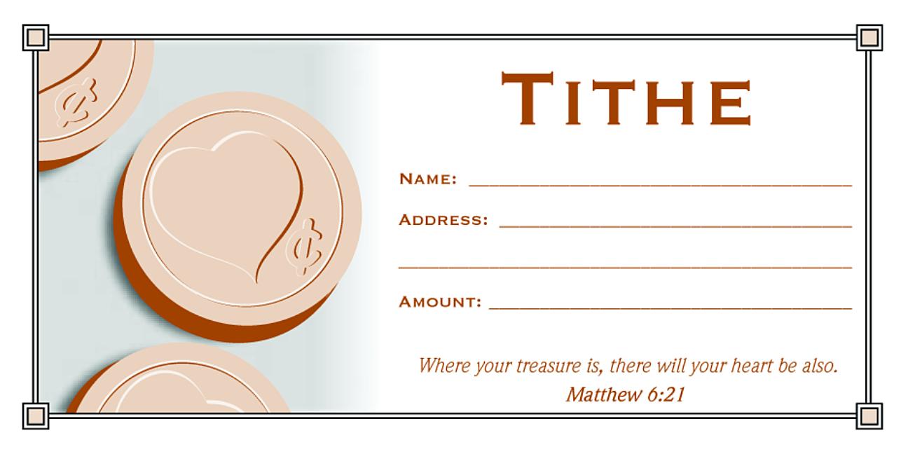Tithe Offering Envelope (Pk of 100) Tithe (Other)
